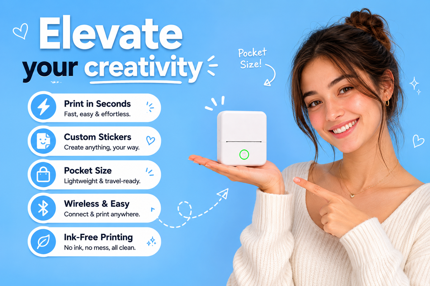Corixa™ Pocket Sticker Printer